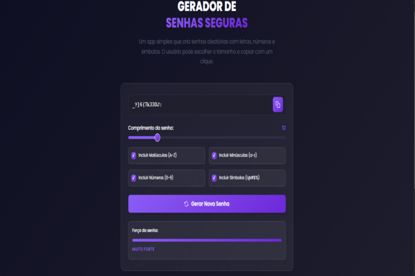 Gerador de senhas